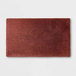 Cotton-Blend Tufted 40x24" Rectangle Bath Clay